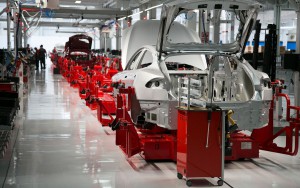 Tesla Model S assembly line
