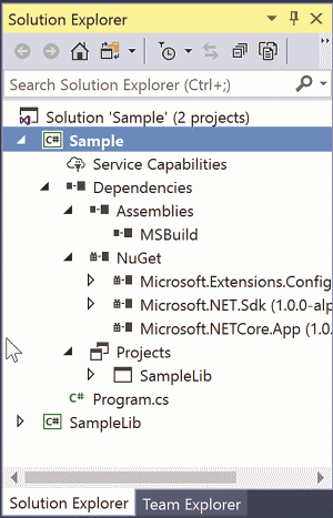  Figure 2 Solution Explorer is a Rich UI on Top of a CSProj File