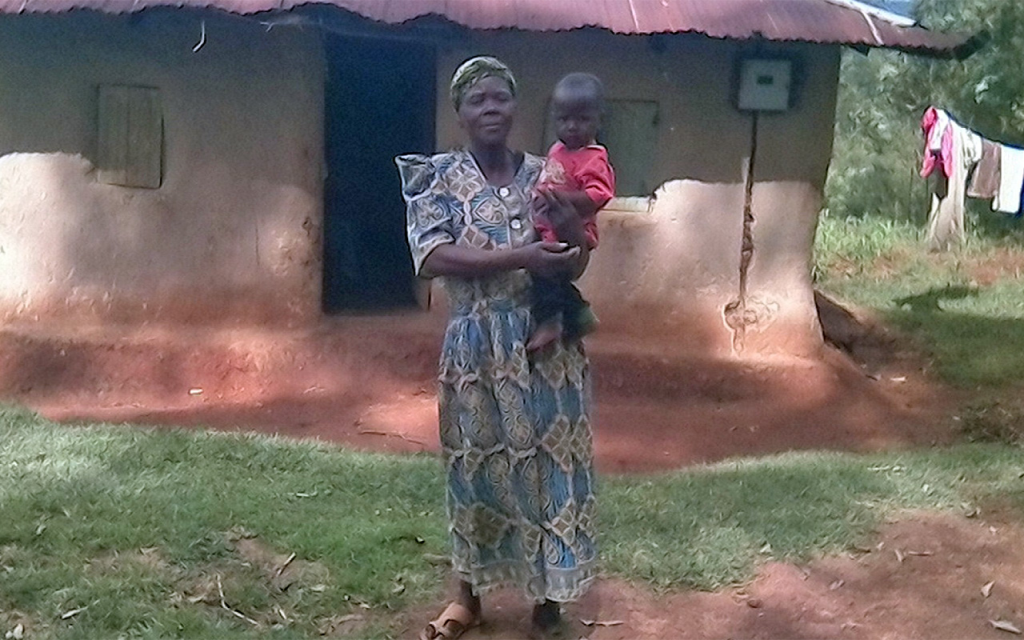 A mother and son in the Child Survival Program
