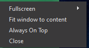 OBS fit window to content