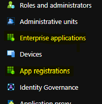 AAD enterprise applications