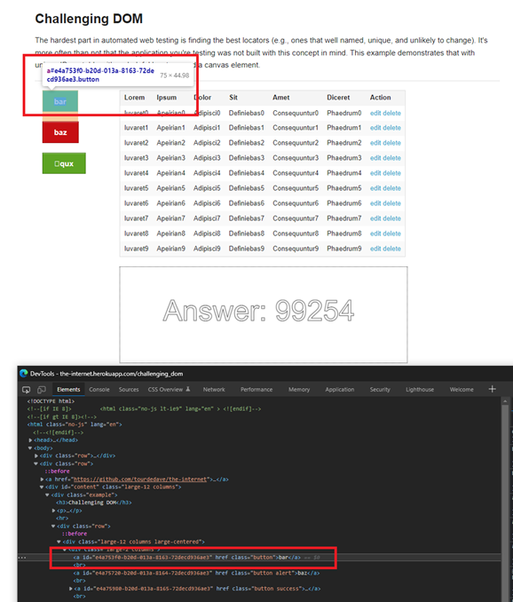 CSS selectors example